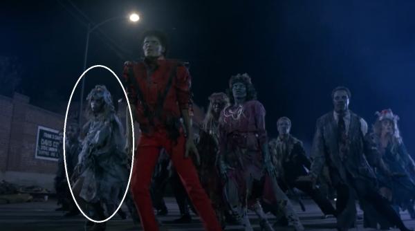 cine este femeia in alb din videoclipul thriller al lui michael jackson