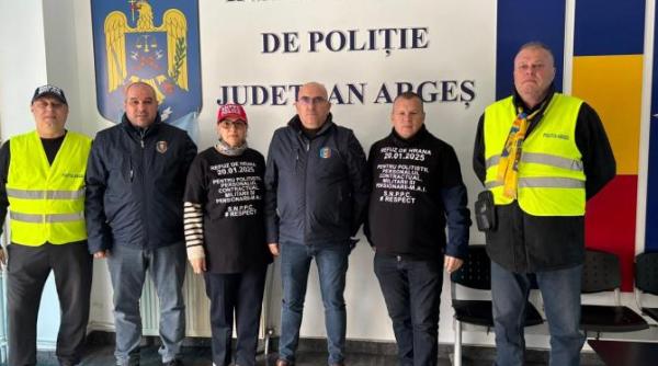 greva foamei la ipj arges dupa ordonanta trenulet politista a ajuns la spital insa este decisa sa duca protestul mai departe