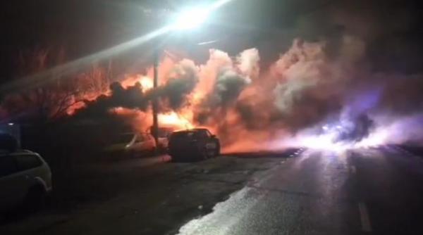 incendiu puternic in crevedia in apropiere de statia gpl care a explodat a fost emis mesaj ro alert video