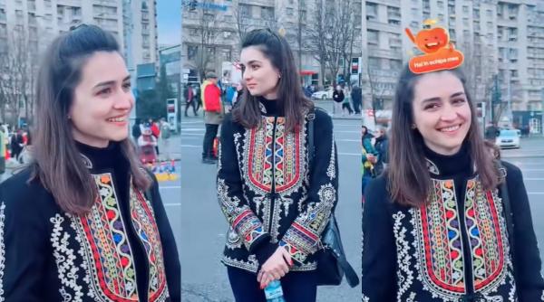 cine e fata de la protestele din capitala care a electrizat tiktok ul cu frumusetea ei video viral