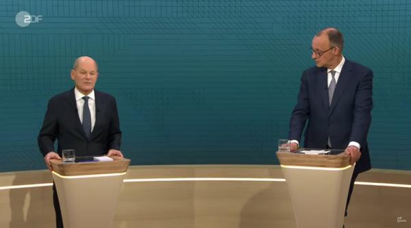 merz si scholz dezbatere aprinsa in germania in direct la tv romania n a mai avut parte de 12 ani de o confruntare intre finalisti