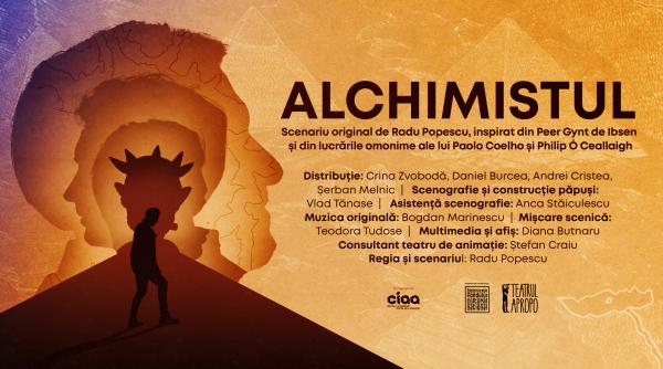 alchimistul o comedie neconventionala are premiera pe 7 si 8 martie la teatrul apropo