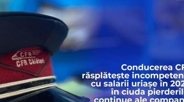 facias conducerea cfr rasplateste incompetenta cu salarii uriase in 2025 in ciuda pierderilor continue ale companiei