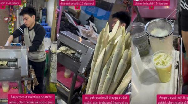 cat costa un pahar cu suc din trestie de zahar