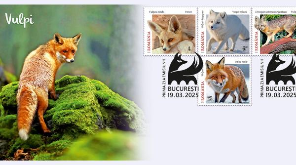 vulpi o noua emisiune filatelica marca romfilatelia