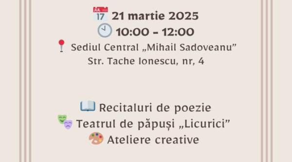 biblioteca metropolitana bucuresti celebreaza ziua mondiala a poeziei alaturi de cei mici