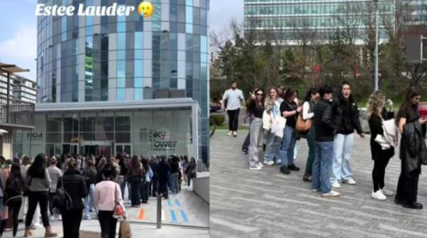 cozi uriase la un targ de produse de make up din bucuresti femeile asteapta si trei ore