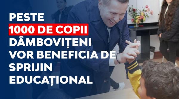 sprijin educational pentru 1 000 de copii damboviteni