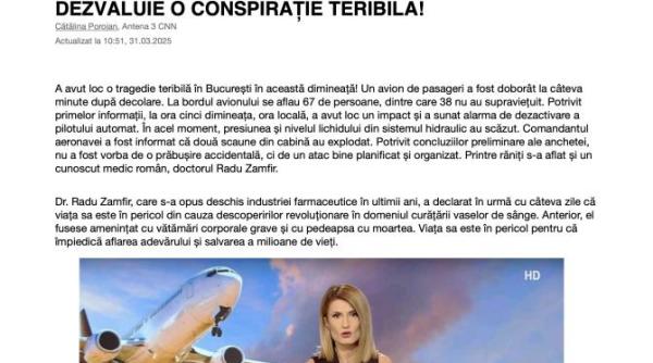 adevarul din spatele stirii care a speriat romania ce se ascunde in povestea cu avionul doborat si medicamentul miraculos tinut la secret