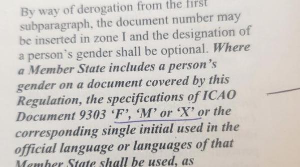 vom avea sexul x pe cartile de identitate europarlamentarii romani care au votat pentru acest amendament