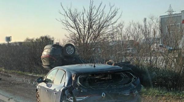 update accident pe a1 bucuresti pitesti trafic restrictionat o masina s a rasturnat trei raniti transportati la spital