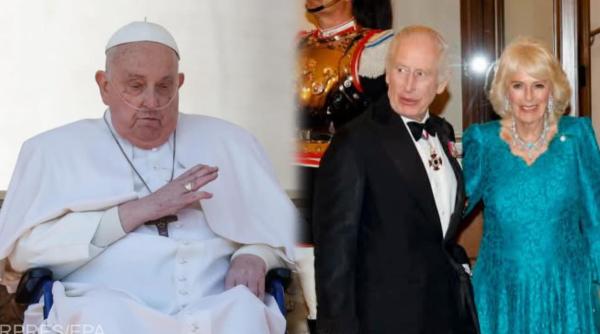 regele charles al iii lea si regina camilla s au intalnit in privat cu papa francisc