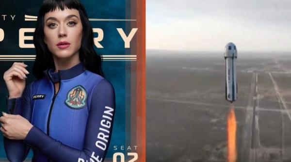 katy perry prima femeie care a cantat in spatiu artista a pupat pamantul la intoarcere