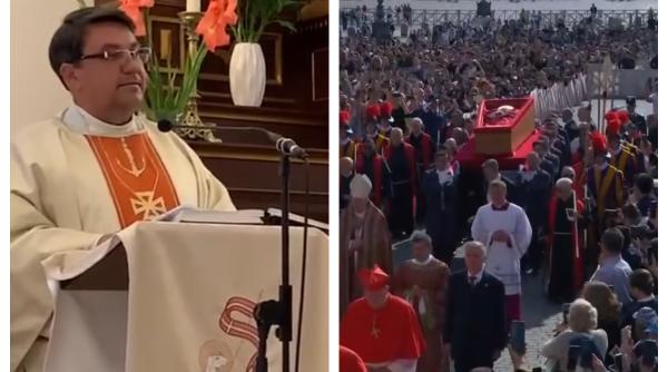 cine este romanul care a insotit catafalcul papei francisc la intrarea in bazilica sfantul petru din vatican