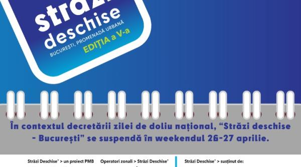 strazi deschise bucuresti se suspenda in weekendul 26 27 aprilie