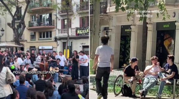 reactia incredibila a locuitorilor din spania dupa ce s a luat curentul dans muzica si vin pe strazi ca intr un film