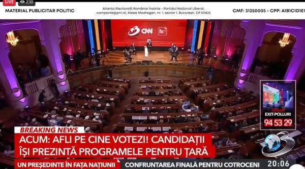 ultima dezbatere electorala inainte de primul tur al alegerilor prezidentialelor video antena 3 cnn confruntarea candidatilor