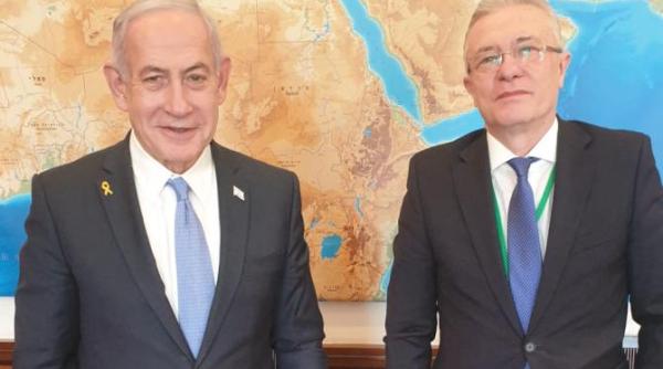 intalnirea netanyahu diaconescu organizata de dr herman berkovits prietenul romaniei ce au discutat cei doi oficiali foto