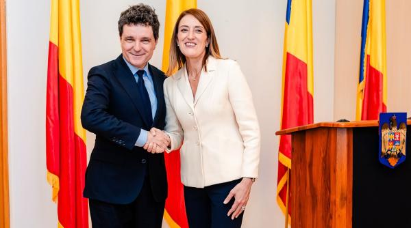 nicusor dan discutie informala cu roberta metsola aflata in vizita in romania ce au vorbit cei doi