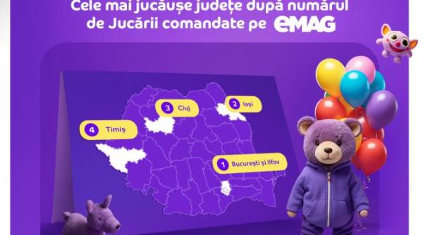 numarul romanilor care comanda jucarii pe emag a crescut cu 11prc in 2025