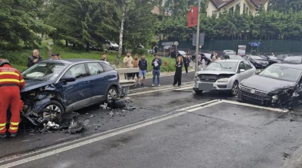 accident in predeal trafic blocat