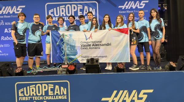 elevii galateni din echipa byteforce premiati la campionatul de robotica din olanda