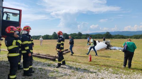 accident aviatic in orastie un avion de mici dimensiuni s a prabusit