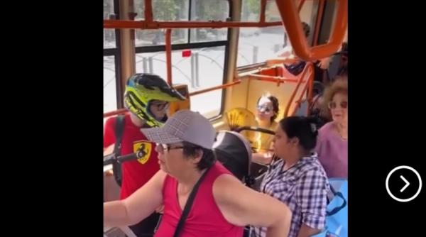 scandal intr un tramvai din bucuresti reactia virala a unui adolescent agresat de o femeie video