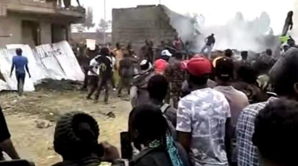 avion prabusit in capitala kenyei intr o zona rezidentiala