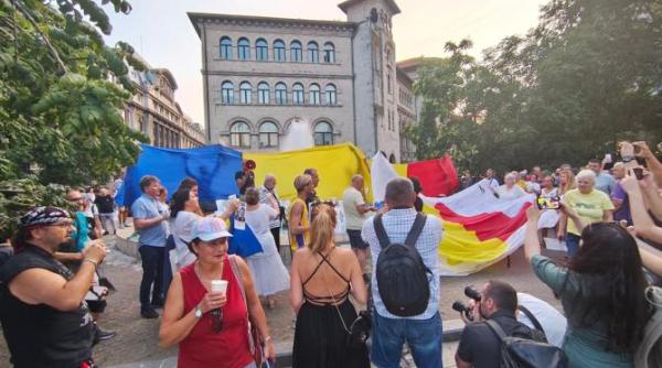 protest in piata universitatii 7 august anunt de ultim moment al jandarmeriei