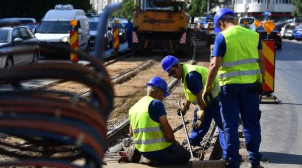 inca un santier deschis in bucuresti a inceput modernizarea unei noi linii de tramvai
