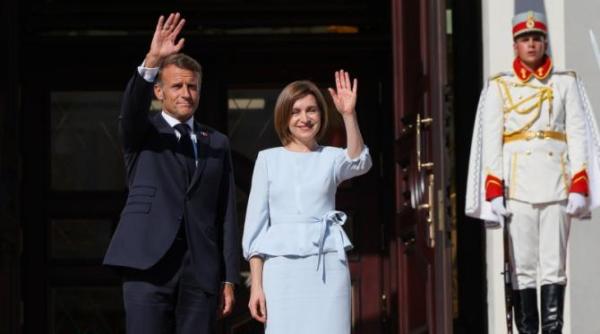 macron a electrizat chisinaul presedintele frantei a vorbit minute bune in limba romana video