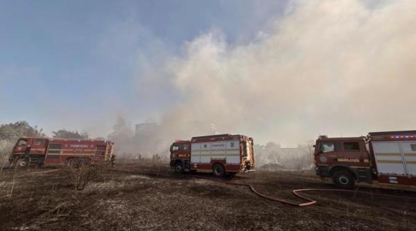 incendiu in chiajna a fost emis ro alert