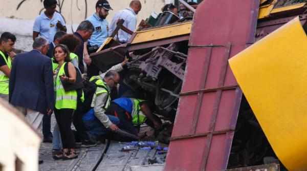 imagini cutremuratoare de la accidentul de tramvai din lisabona strigate de ajutor sunt copii acolo jos