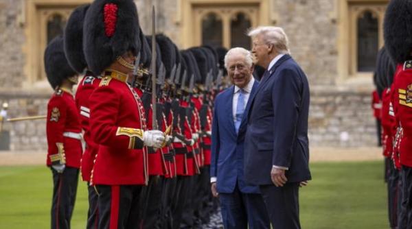 vizita lui donald trump in marea britanie in imagini discutii intime cu william si kate galerie foto