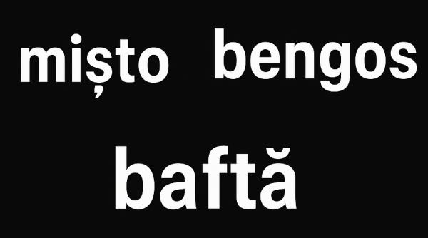 misto sucar bengos barosan ce inseamna de fapt unele dintre cele mai folosite cuvinte
