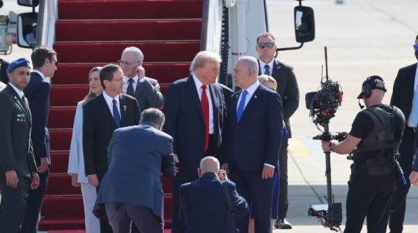 zi istorica dupa atacul hamas ce a spus trump in avion in drum spre israel despre razboi live
