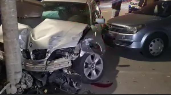 o tanara soferita a produs un accident cu cinci autoturisme manevra interzisa