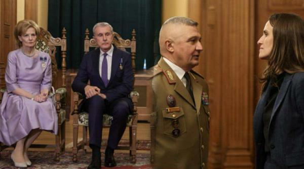 ceremonie regala la castelul pelisor in onoarea regelui ferdinand i si a reginei maria oana toiu si gen gh vlad au tinut discursuri