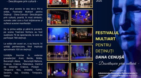 festivalul multiart pentru detinuti dana cenusa aduce pe scena teatrului nottara povesti de viata si libertate prin arta
