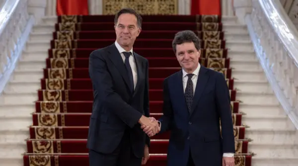 secretarul general al nato mark rutte primit la palatul cotroceni de nicusor dan video