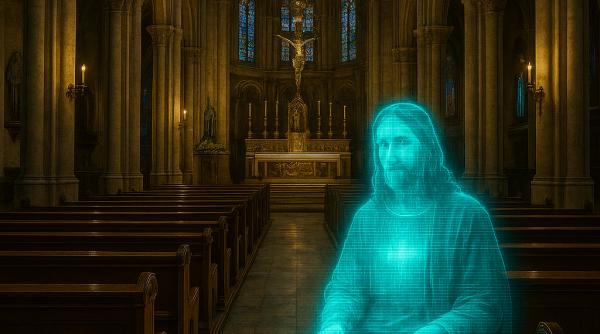 o biserica a instalat un iisus ai care vorbeste 100 de limbi ce au spus oamenii