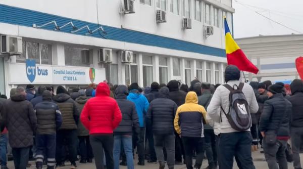 protest spontan in constanta autobuzele ct bus scoase de pe trasee dupa ce angajatii nu au primit prime de sarbatori