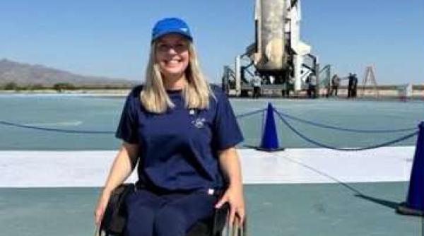 povestea inginerei michaela prima persoana in scaun rulant care a ajuns in spatiu