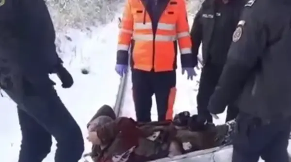 un barbat din arad gasit pe calea ferata in stare de hipotermie video