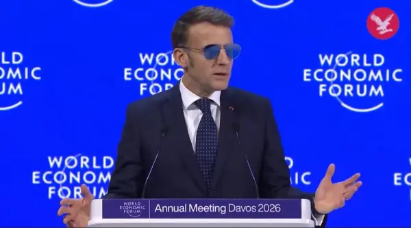 remarca lui donald trump despre ochelarii de soare purtati de emmanuel macron la davos