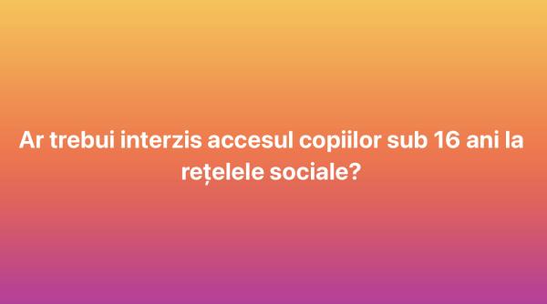 rezultate sondaj dcnews despre accesul copiilor sub 16 ani la retelele sociale peste 6800 de voturi si 300 de raspunsuri scrise