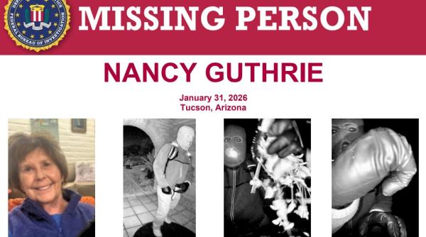 barbat retinut si eliberat in ancheta disparitiei lui nancy guthrie mama unei prezentatoare tv fbi publica imagini cu rapitorul