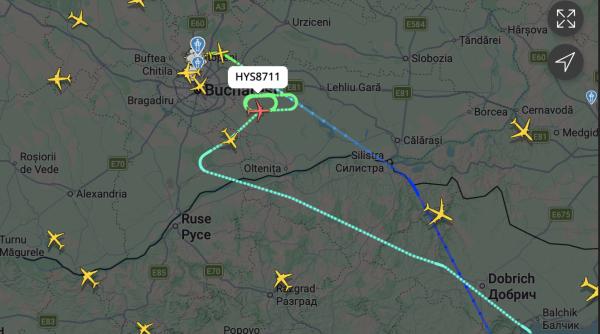 situatie de criza pe aeroportul otopeni cu o aeronava hisky care tocmai decolase 10 autospeciale de stingere ambulante si salvatori pregatiti la sol