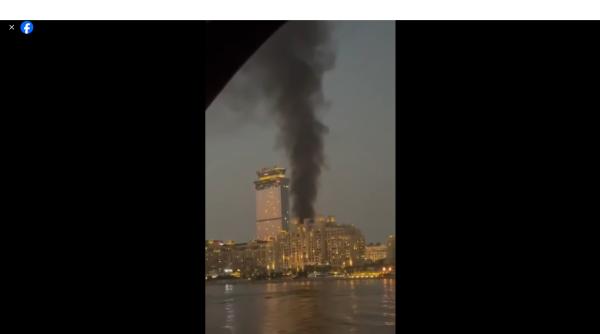 incendiu pe celebra insula artificiala palm jumeirah